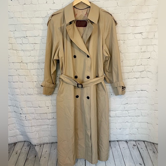 Etienne Aigner Jackets & Blazers - Etienne Aigner long beige trench coat